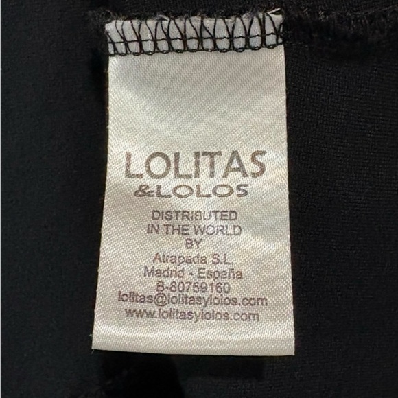 NWOT, Lolitas & Lolos, Black Dress With Floral Design, Small π - Picture 6 of 10